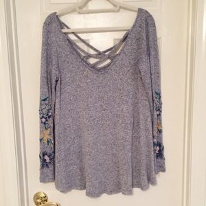 Blue Printed Criss Cross | Reserve